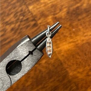 Pea pod Silver Pendant